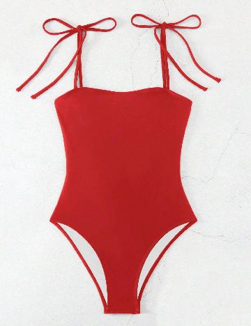 Costum de baie SHEIN, rosu