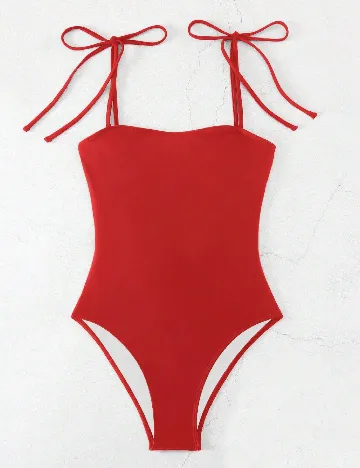 Costum de baie SHEIN, rosu