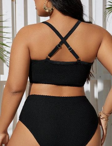 Costum de baie SHEIN CURVE, negru