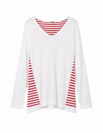 Bluza Tezenis, alb/rosu