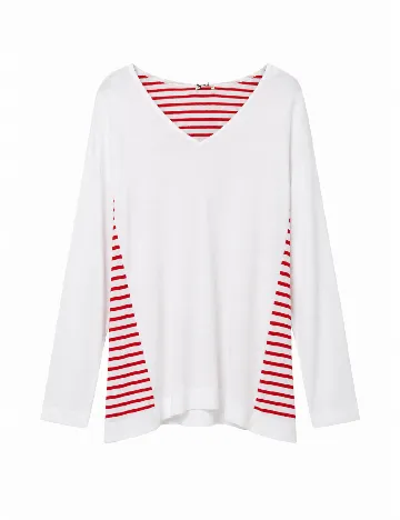 Bluza Tezenis, alb/rosu