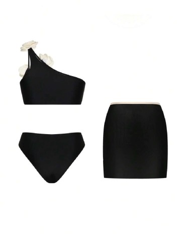 Costum de baie SHEIN, negru