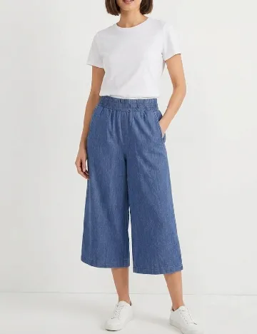 Pantaloni trei sferturi Tezenis, albastru