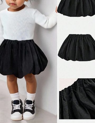 Fusta Shein Kids, negru