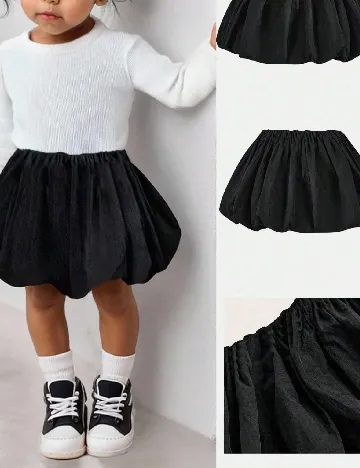 Fusta Shein Kids, negru
