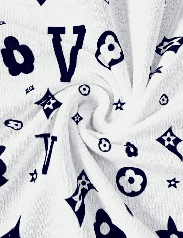 Tricou SHEIN, albastru/alb