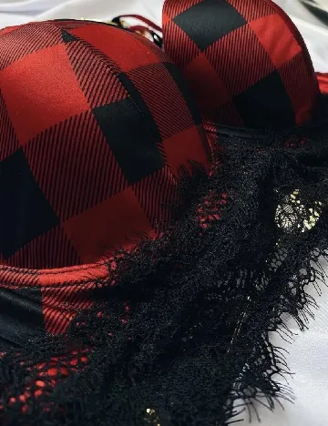 Sutien Intimissimi, rosu/negru