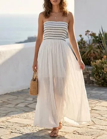 Rochie lunga Calzedonia, alb