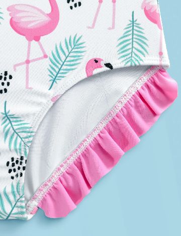 Costum de baie Shein Kids, alb
