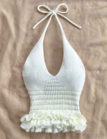 Top SHEIN, ecru