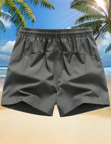 Short de baie SHEIN, gri inchis
