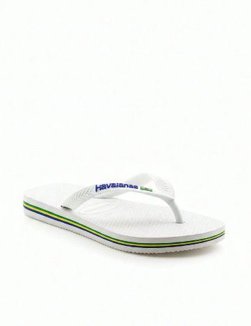 Slapi havaianas, alb