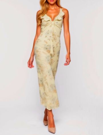 Rochie lunga SHEIN, galben deschis