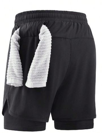 Pantaloni scurti SHEIN, negru