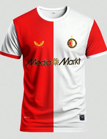 Tricou SHEIN, alb/rosu