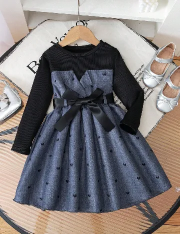 Rochie scurta Shein Kids, bleumarin