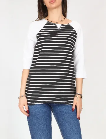 Bluza Tezenis, alb/negru