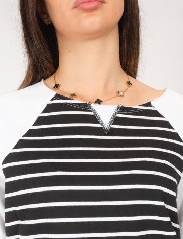 Bluza Tezenis, alb/negru