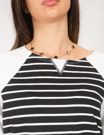 Bluza Tezenis, alb/negru