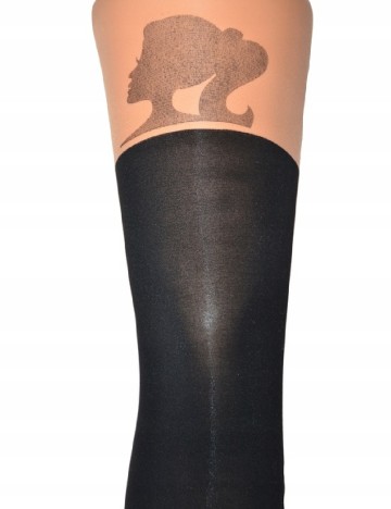 Ciorapi Calzedonia, negru/crem