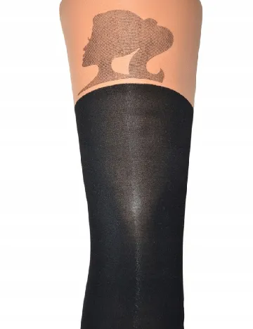Ciorapi Calzedonia, negru/crem
