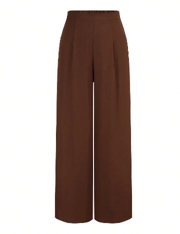 Pantaloni SHEIN CURVE, maro