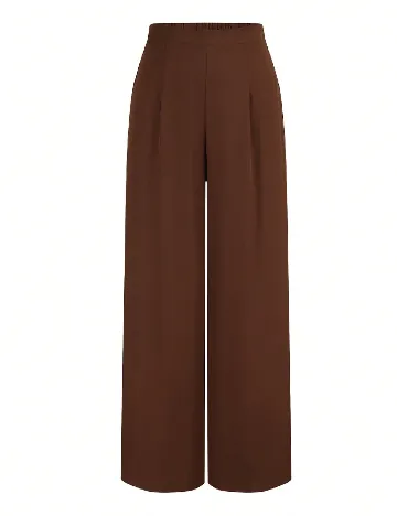 Pantaloni SHEIN CURVE, maro
