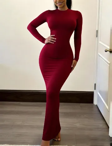 Rochie lunga SHEIN, grena