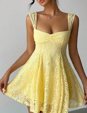 Rochie scurta SHEIN, galben