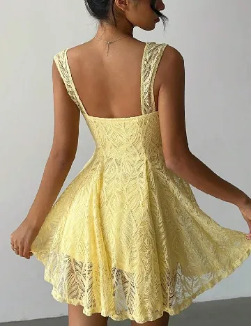 Rochie scurta SHEIN, galben