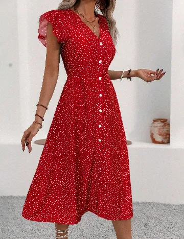 Rochie medie SHEIN, rosu
