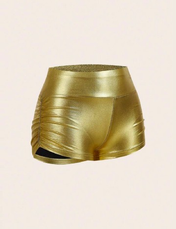 Pantaloni scurti SHEIN, auriu