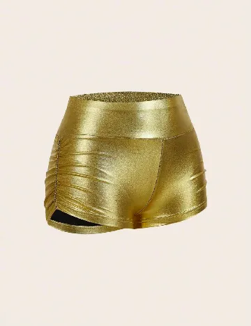 Pantaloni scurti SHEIN, auriu