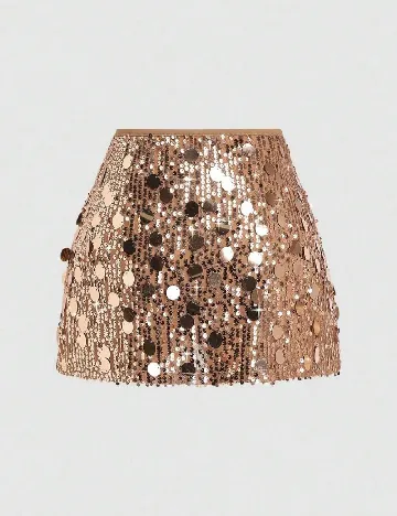 Fusta pantalon SHEIN, maro