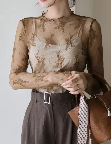 Bluza Dazy, maro deschis