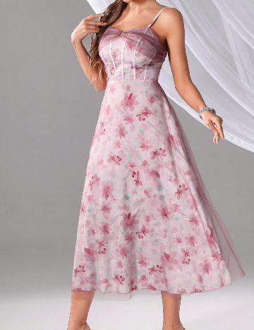 Rochie lunga SHEIN, roz