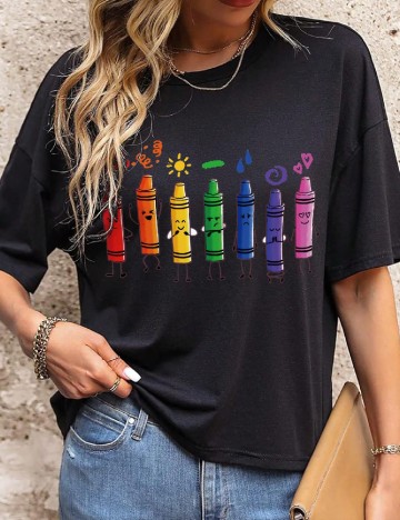 Tricou SHEIN CURVE, negru