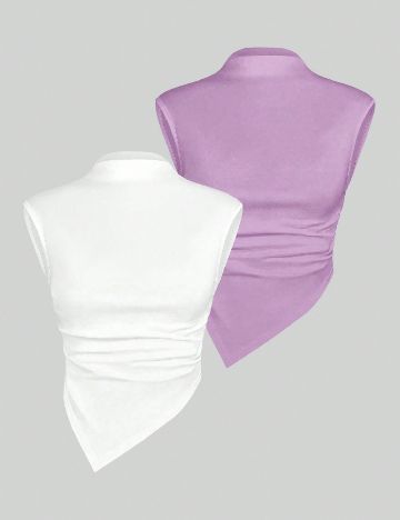 Set topuri 2 bucati SHEIN, mix culori