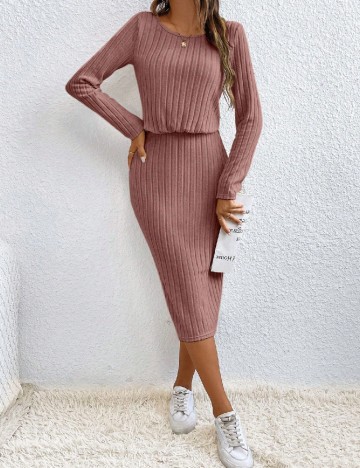 Rochie medie SHEIN, roz