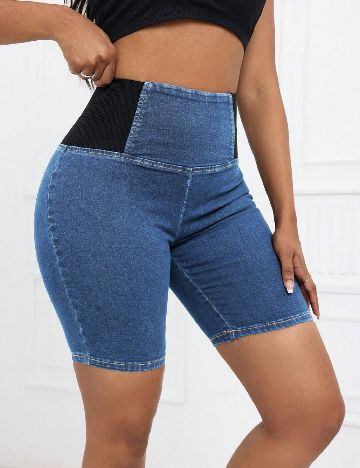 Pantaloni scurti SHEIN, albastru