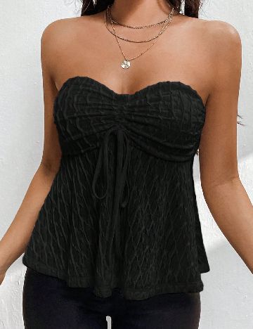 Top SHEIN, negru