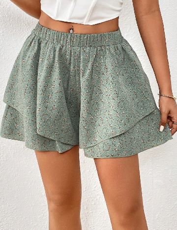 Pantaloni scurti SHEIN, verde