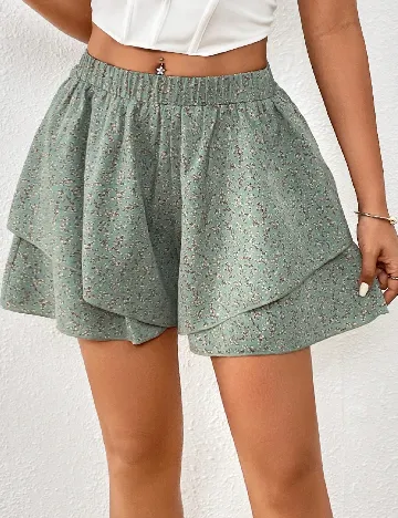 Pantaloni scurti SHEIN, verde