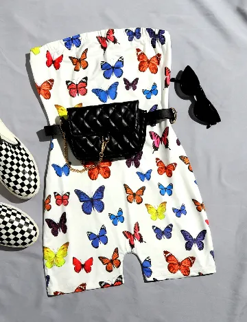 Salopeta SHEIN, mix culori