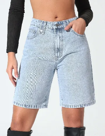 Pantaloni scurti SHEIN, albastru