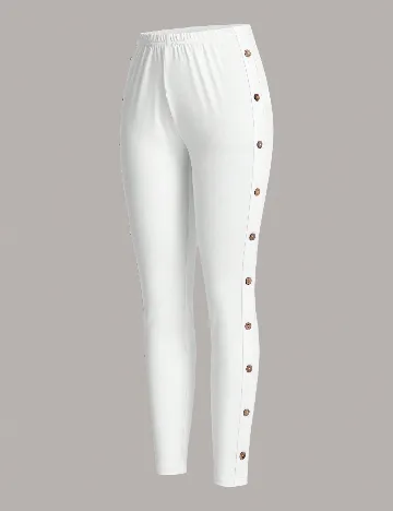 Pantaloni SHEIN, alb