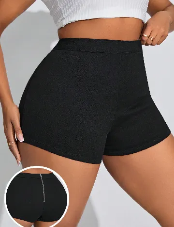 Pantaloni scurti SHEIN CURVE, negru