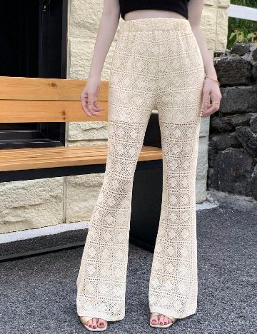 Pantaloni Dazy, ecru