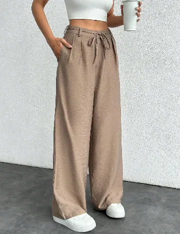 Pantaloni SHEIN, maro