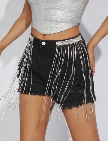 Pantaloni scurti SHEIN, negru